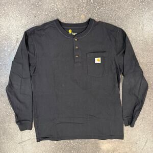 Carhartt Long Sleeve Blue Pocket Shirt with Buttons Original Fit Men’s Size L